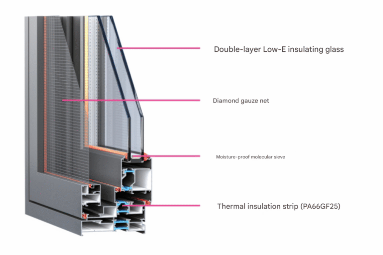 远山·GD100A隔音隔热外平开窗2